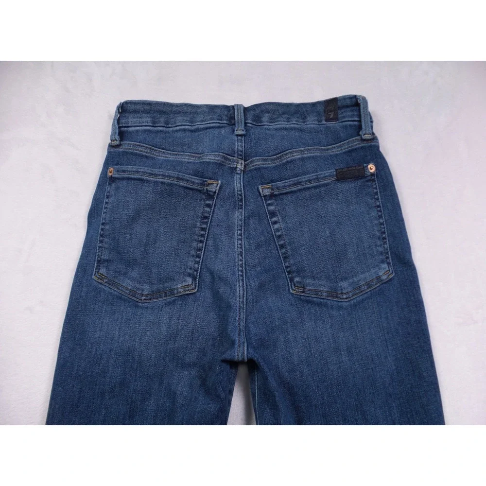 7 For All Mankind Jeans Womens Size 26 Blue Denim Aubrey High Waist Ankle Skinny